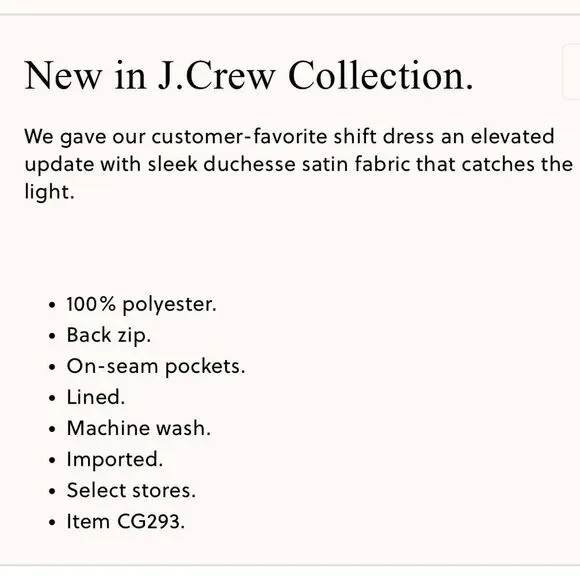 J. Crew Collection Maxine dress in duchesse satin. Size XXL. NWT. - Picture 5 of 14